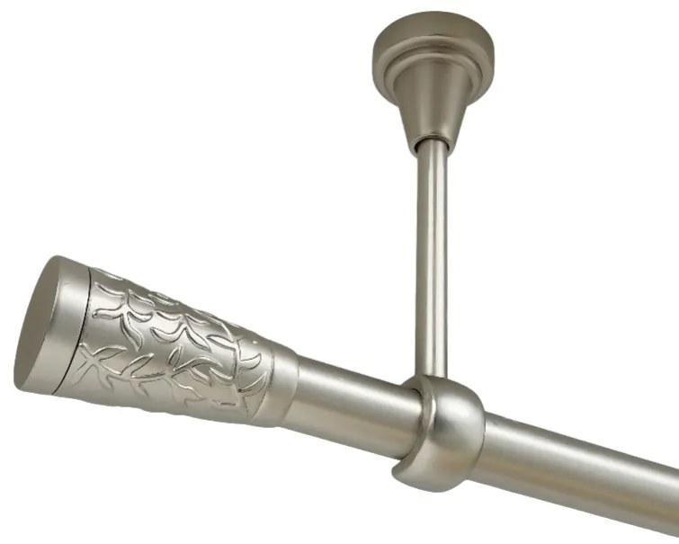 Galerie simpla prindere tavan fara inele sevilla 19 mm crom mat (Alege marime: 200 cm)