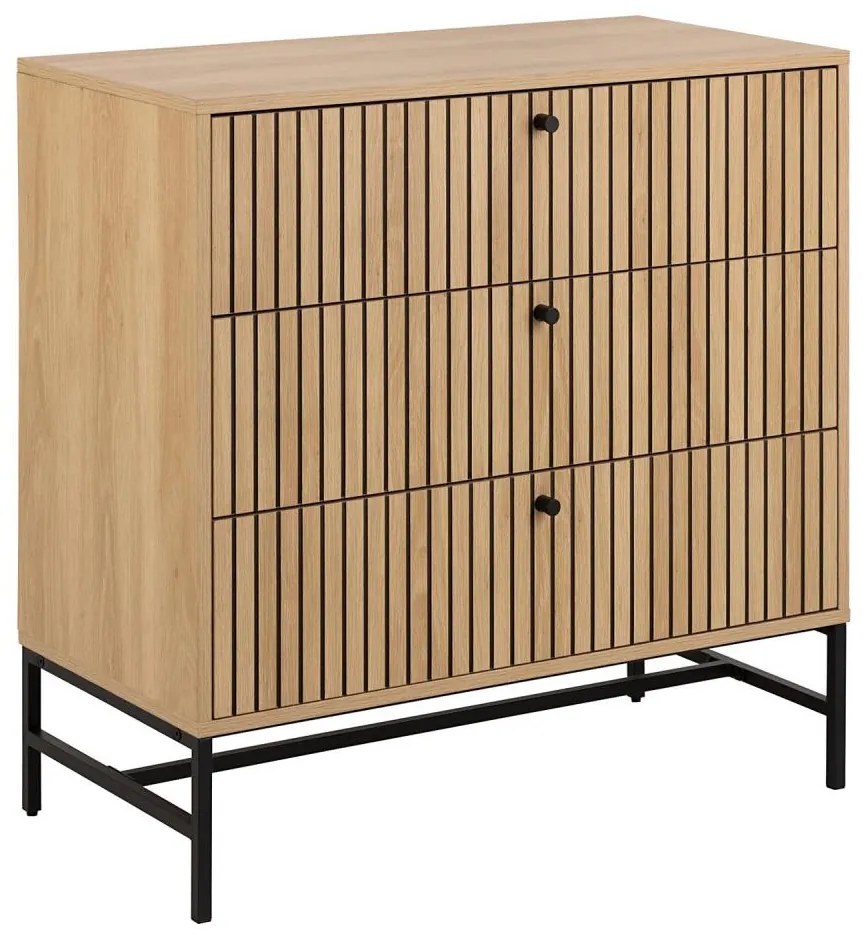 Comodă cu sertare OLIVIA, stejar