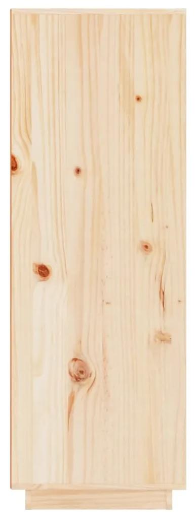 Dulap inalt, 60x40x116,5 cm, lemn masiv de pin 1, Maro