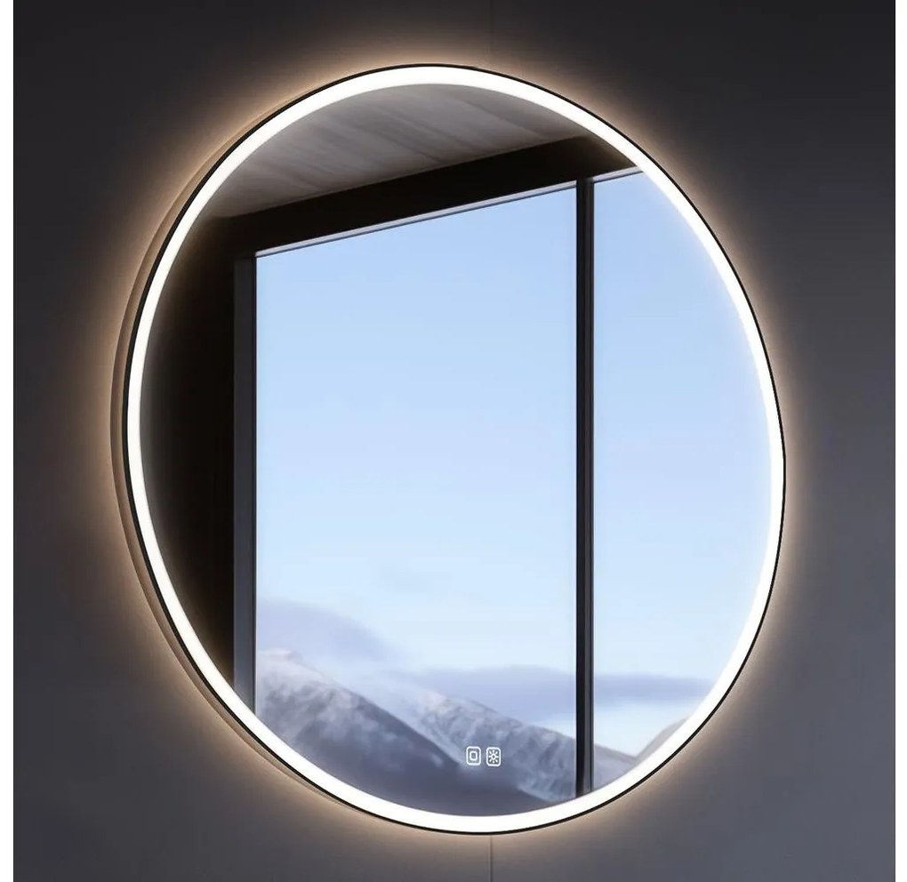 Oglindă LED petru baie NIMCO ZPC 28001RVX-90 3000-6500K d. 70 cm IP44