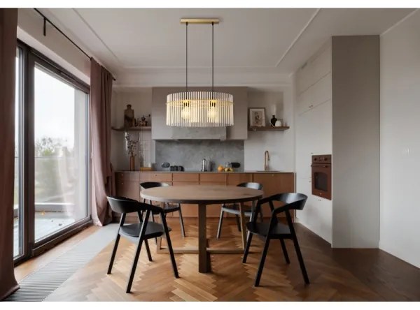 Lustră pe cablu Globo 15698H3M GORLEY 2xE27/60W/230V auriu