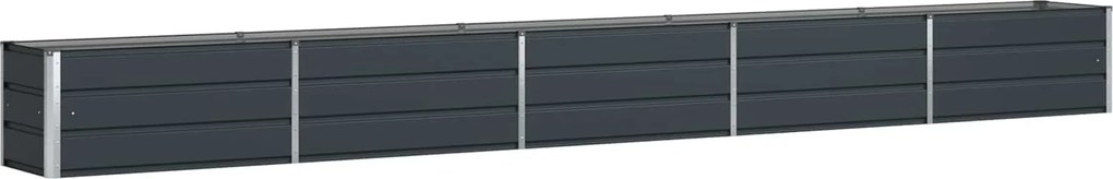 vidaXL Jardinieră Antracit 480 x 50 x 45 cm Oțel Galvanizat