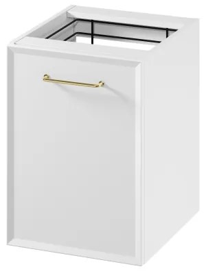 Cersanit S1022-011 - Dulap suspendat de baie cu coș pentru rufe MILLE 40x45 cm, alb