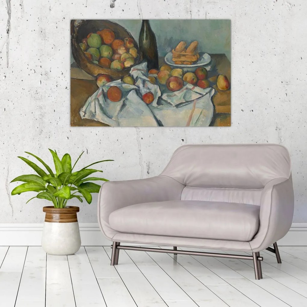Tablou - Paul Cezanne, The Basket of Apples, reproducere (90x60 cm)