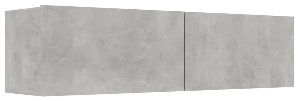 801494 vidaXL Comodă TV, gri beton, 120 x 30 x 30 cm, lemn prelucrat
