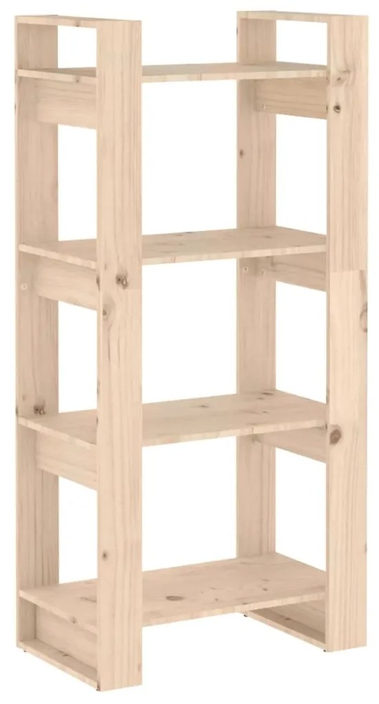 813884 vidaXL Bibliotecă/Separator cameră, 60x35x125 cm, lemn masiv de pin