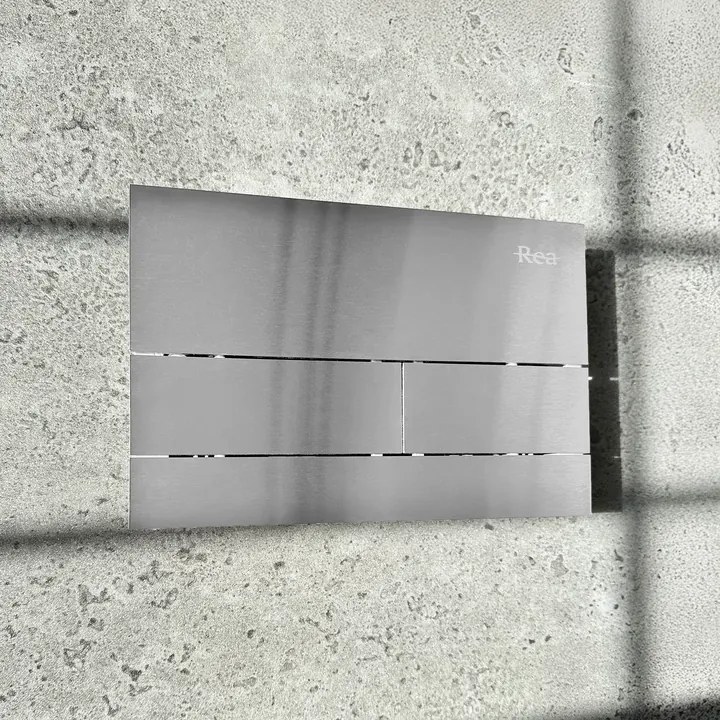 Cadru WC incastrat K011A-Q Rea cu buton T crom periat