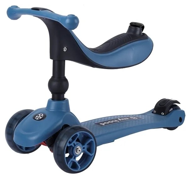 Bicicleta multifuncțională pentru copii My Hood505142 Kick 'n' Ride, albastru