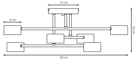 Plafonieră aplicată HALO 6xGX53/10W/230V neagră