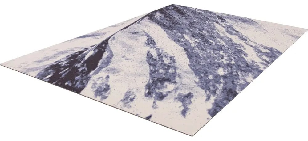 Covor albastru din lână 200x300 cm Albo – Agnella