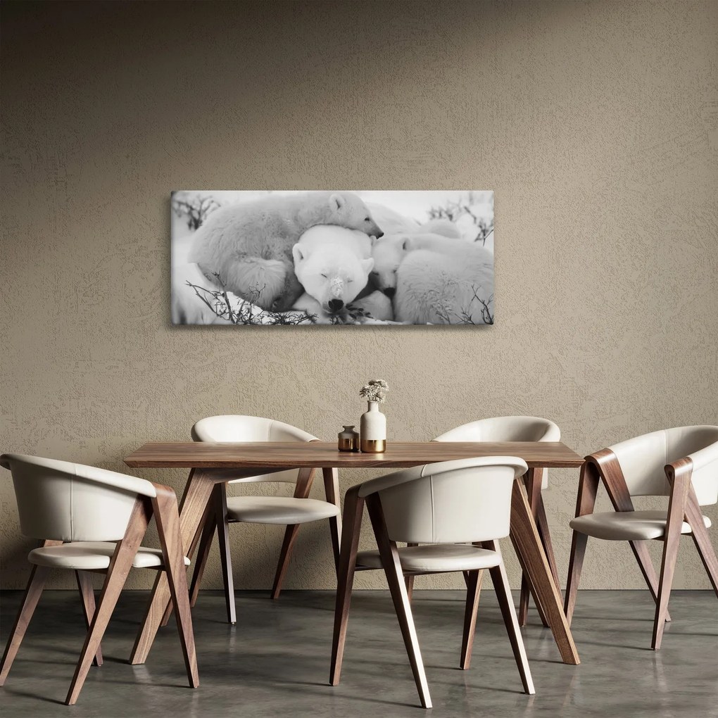 Tablou - Urșii polari (120x50 cm)