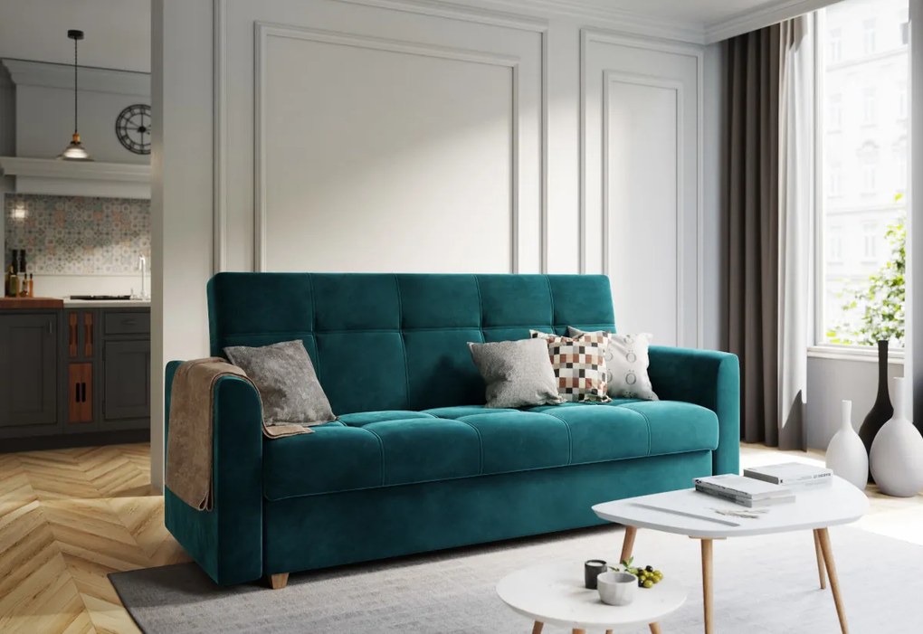Supermobel Canapea tapitata extensibila LENTO, 215x88x85, itaka 10