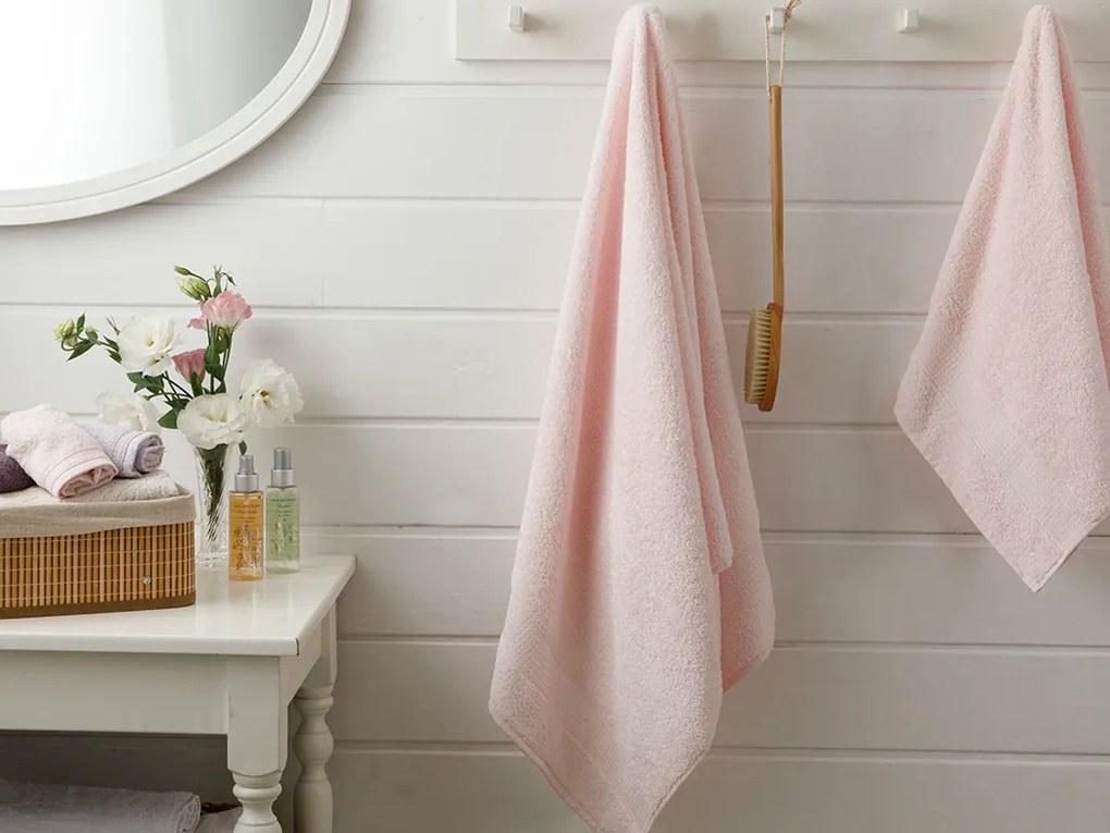 Pure Basic Prosop de Baie 70x140 Cm Roz