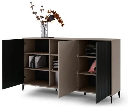 Comodă RONJA taupe/negru