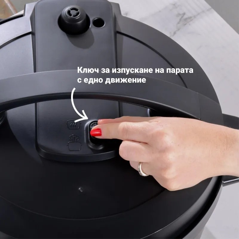 Multikooker Instant Pot XL 140001901, 1200W, 7.1 l, 7 programe, Start intarziat, Ecran LCD, Negru