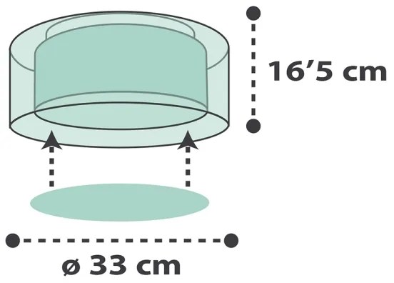Plafonieră pentru copii CLOUDS 2xE27/60W/230V verde Dalber 41416H