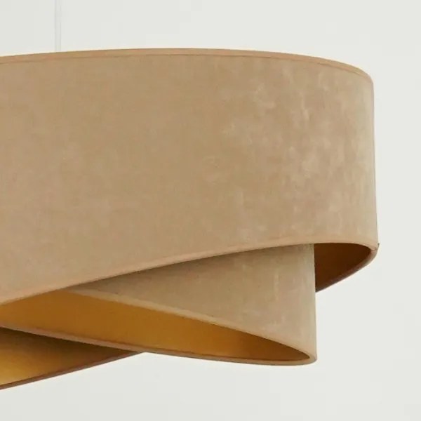 Lustră LED pe cablu Brilagi LYRA 1xE27/15W/230V maro/auriu