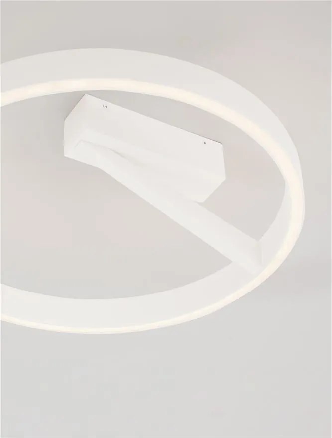 Plafoniera circulara aluminiu alb LED CCT ADALIZ 50cm