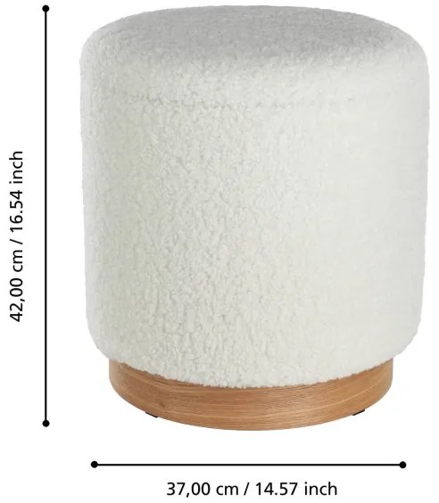 SET 2x taburet Eglo 424029 MASHIKE alb