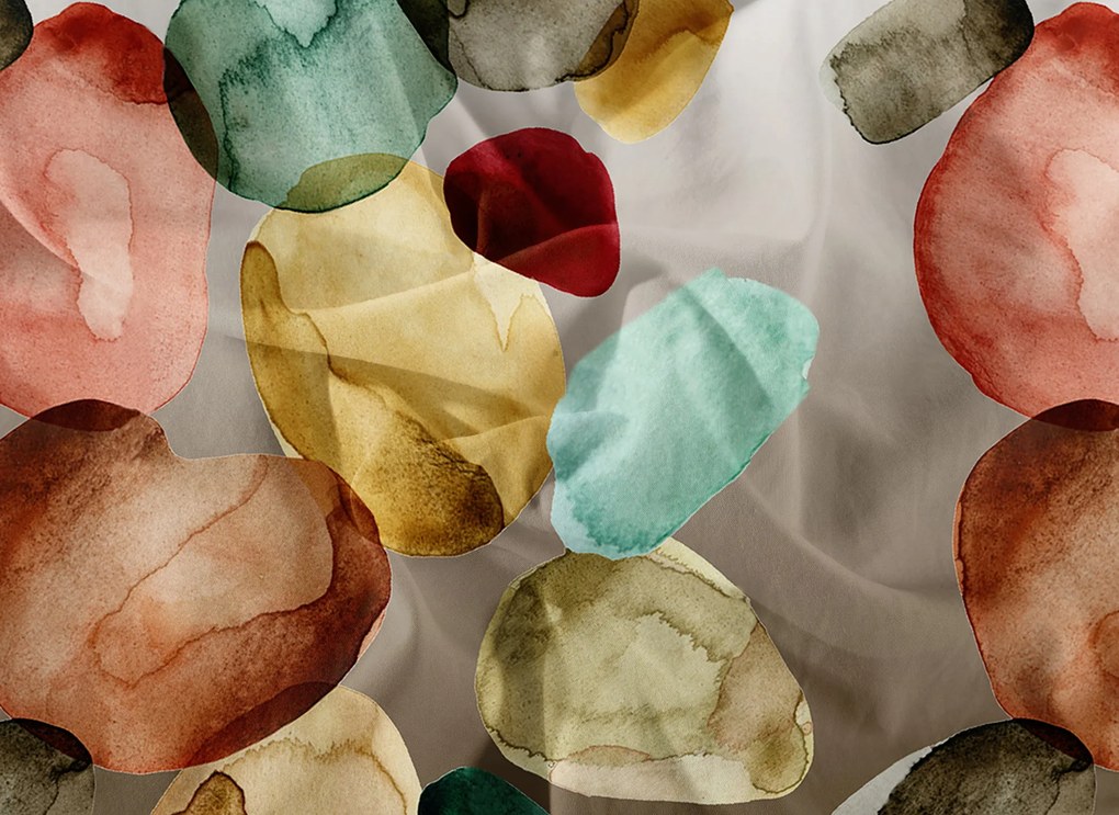 Lenjerie de pat din microfibra multicolor, PEBBLES Dimensiune lenjerie de pat: 2 buc 70 x 80 cm | 200 x 220 cm