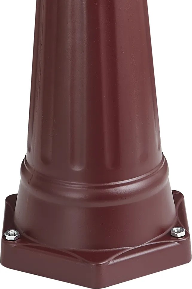 Felinar clasic de exterior roșu închis 213cm IP44 - Havana