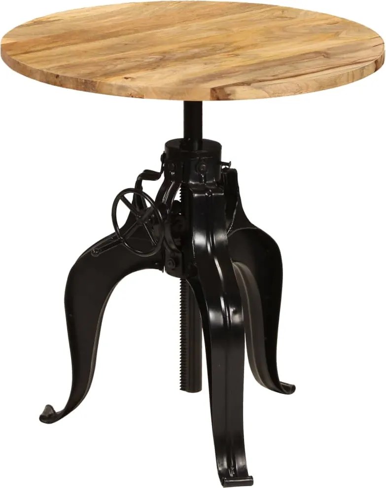 vidaXL Masă de bar, lemn masiv de mango, 75 x (76-110) cm