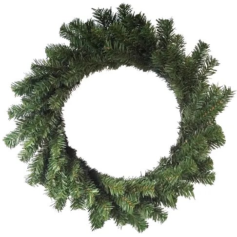 Ghirlanda artificială verde, fără decorații,diametru 50 cm, diam. 50 cm