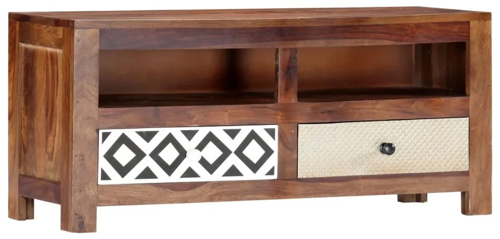 vidaXL Comodă TV, 90 x 30 x 40 cm, lemn masiv de acacia