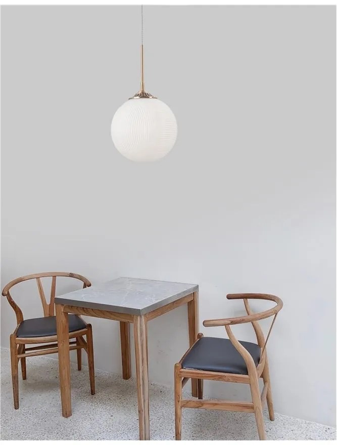 Lustra / Pendul design modern Athena alama/alb NVL-9191212