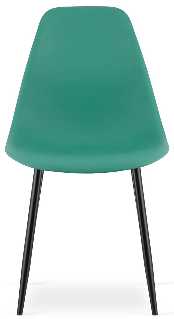 Scaun OSAKA verde cu picioare negre