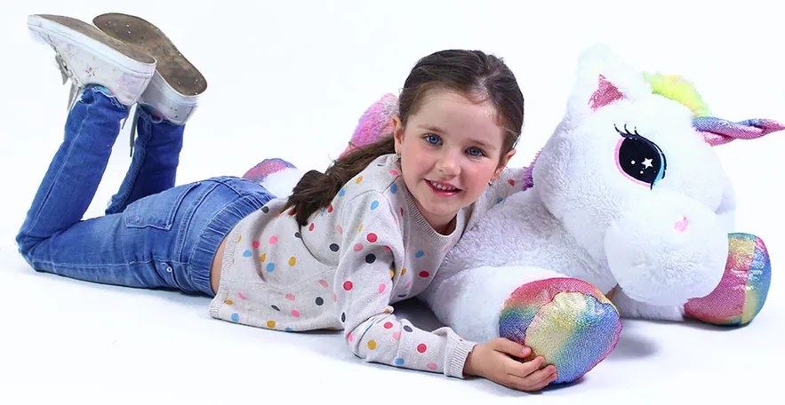 Rappa Unicorn de pluș Funkie, 85 cm