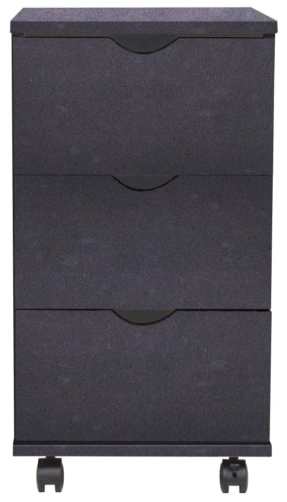 Dulap cu sertare, 33 x 45 x 60 cm, negru 1, Negru, 1