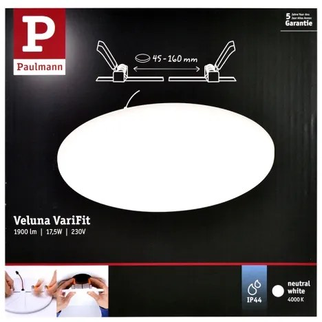 Paulmann 92392 - LED/17,5W IP44 Lampă încastrată baie VARIFIT 230V