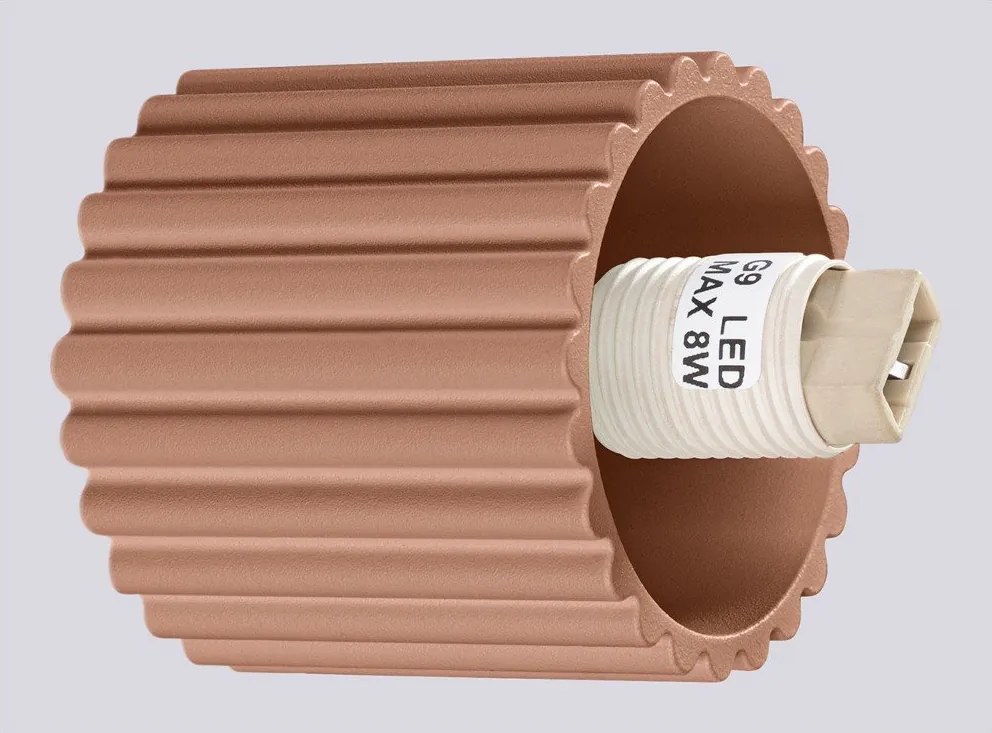 Aplică de perete maro deschis ø 12 cm Orbital – Sollux