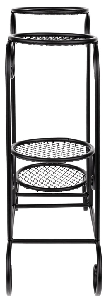 Suport pentru flori, metal, negru, HLAKON