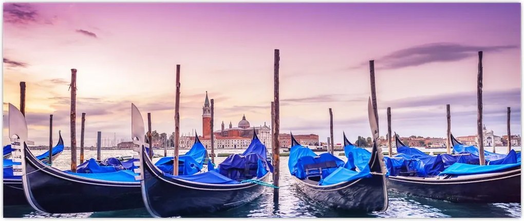 Tablou - Zorii în Veneția (120x50 cm)