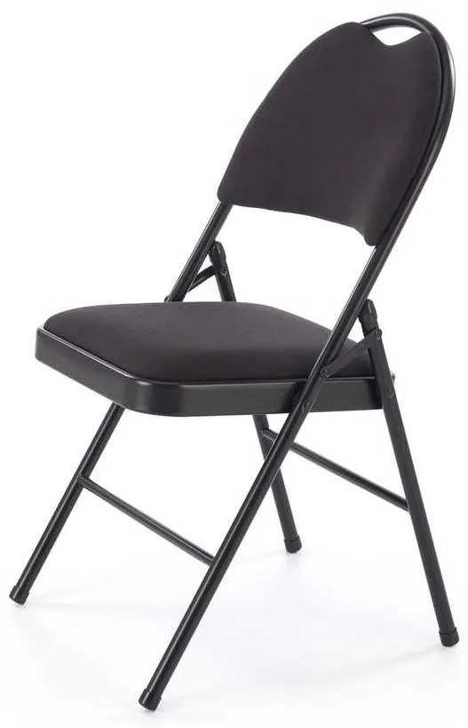 Scaun pliabil Dover, negru
