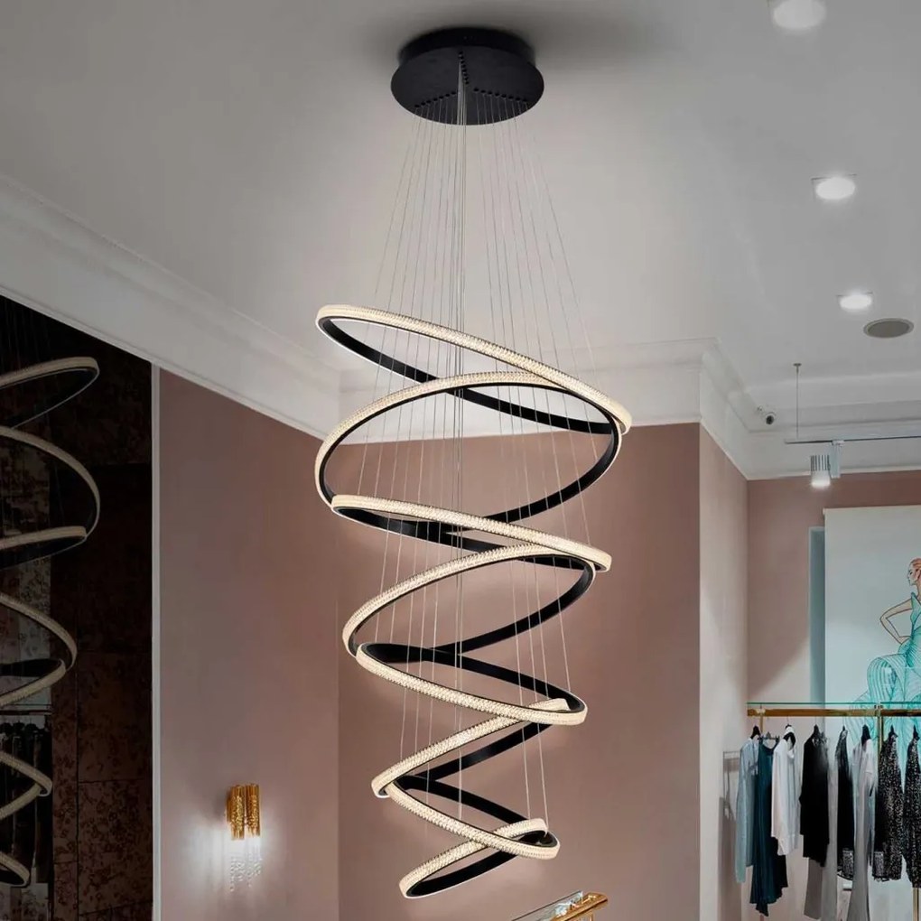 LUSTRA XXL LED DIMABILA cu telecomanda Ring 80cm, 3000K