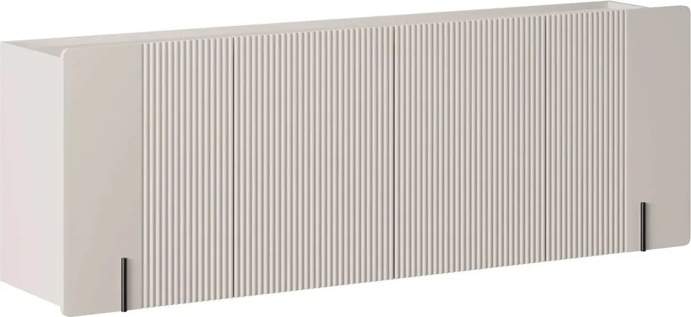 Comodă suspendată cu patru uși Malmi 200 cm - cașmir / negru