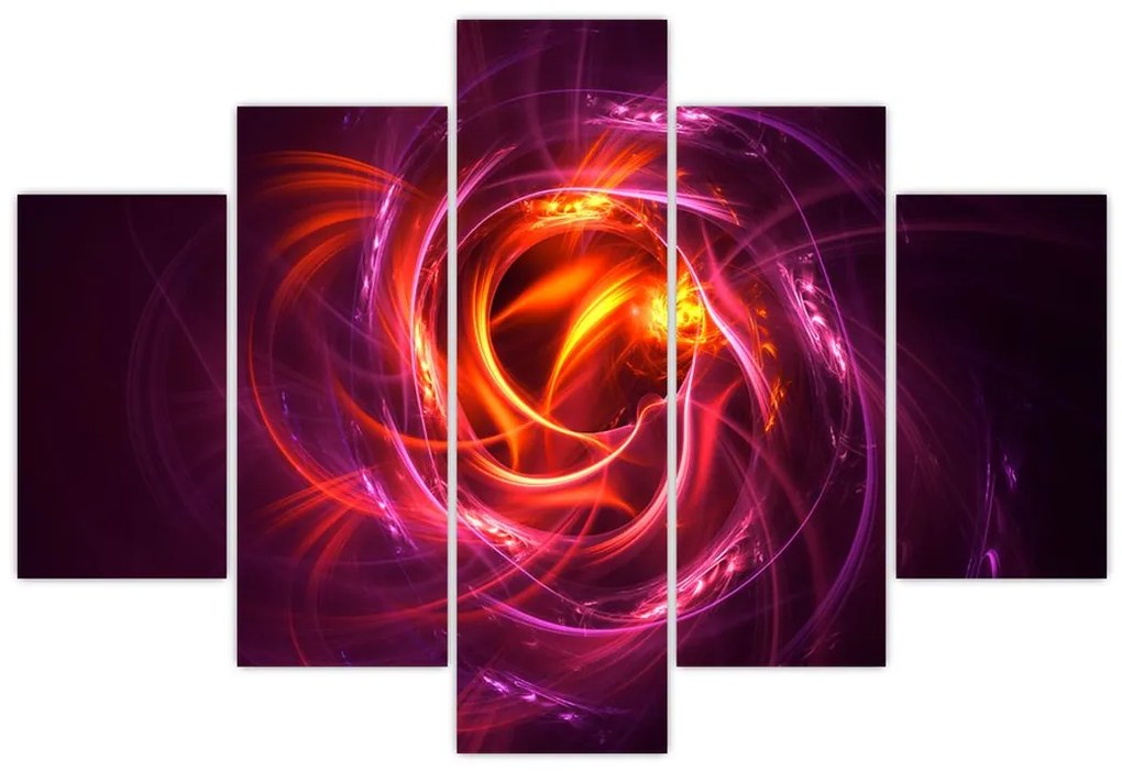 Tabloul cu abstracțiune modernă care luminează (150x105 cm)