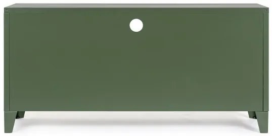 Comoda TV verde din metal, 120,5x40x58,5 cm, Cambridge Bizzotto