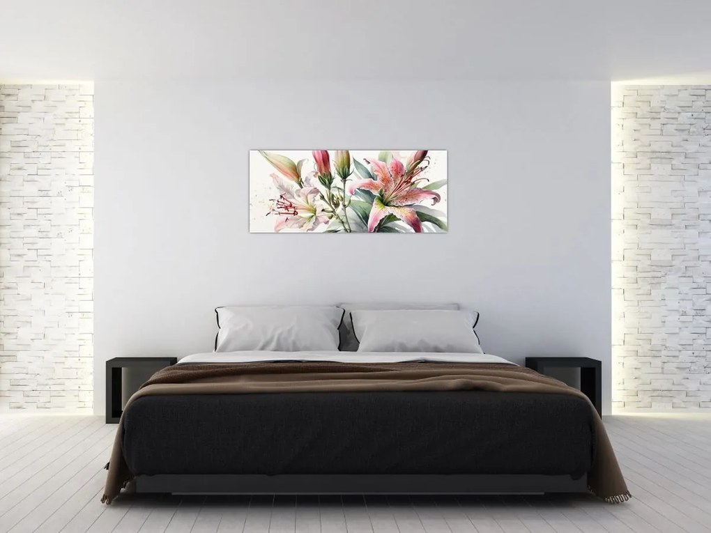 Tablou - Crinii, ilustrații (120x50 cm)