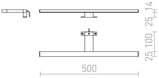Aplică LED pentru oglindă de baie RED-Design Rendl-R12400 BALEA LED/7W/230V IP44
