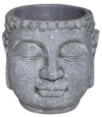 Ghiveci Buddha, Gri, H17,5 cm