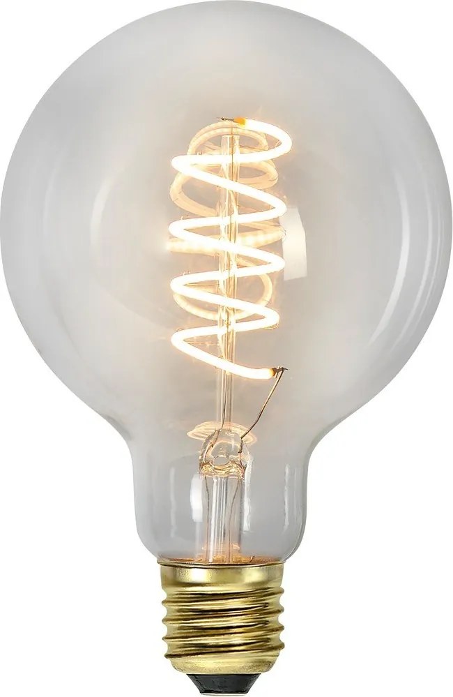 Bec LED/cu filament E27, cu lumină caldă și intensitate reglabilă 4 W Spiral Filament – Star Trading