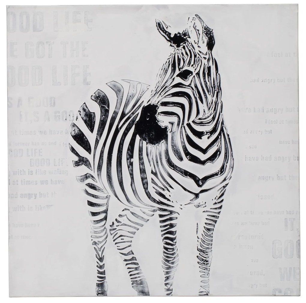 Tablou Zebra 80/80 cm