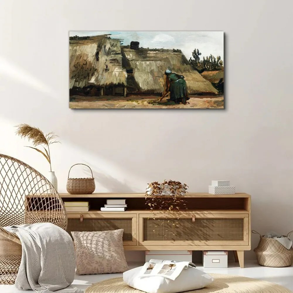 Tablou canvas Desen case de sat