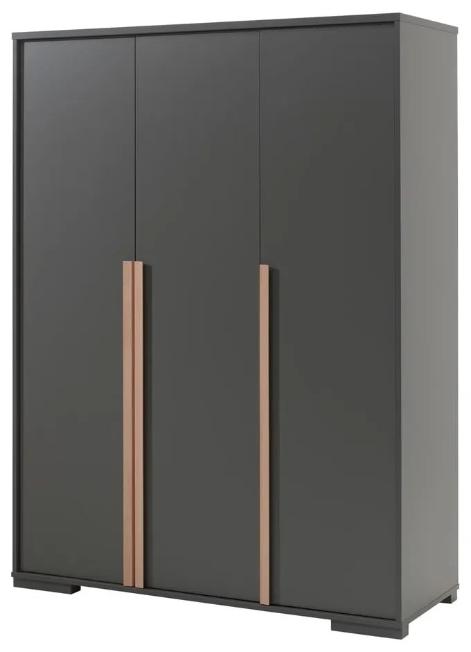 Șifonier de copii gri închis 146x195 cm London – Vipack