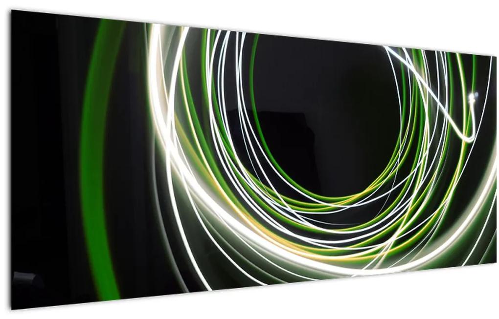 Tablou cu linii verzi (120x50 cm), în 40 de alte dimensiuni noi