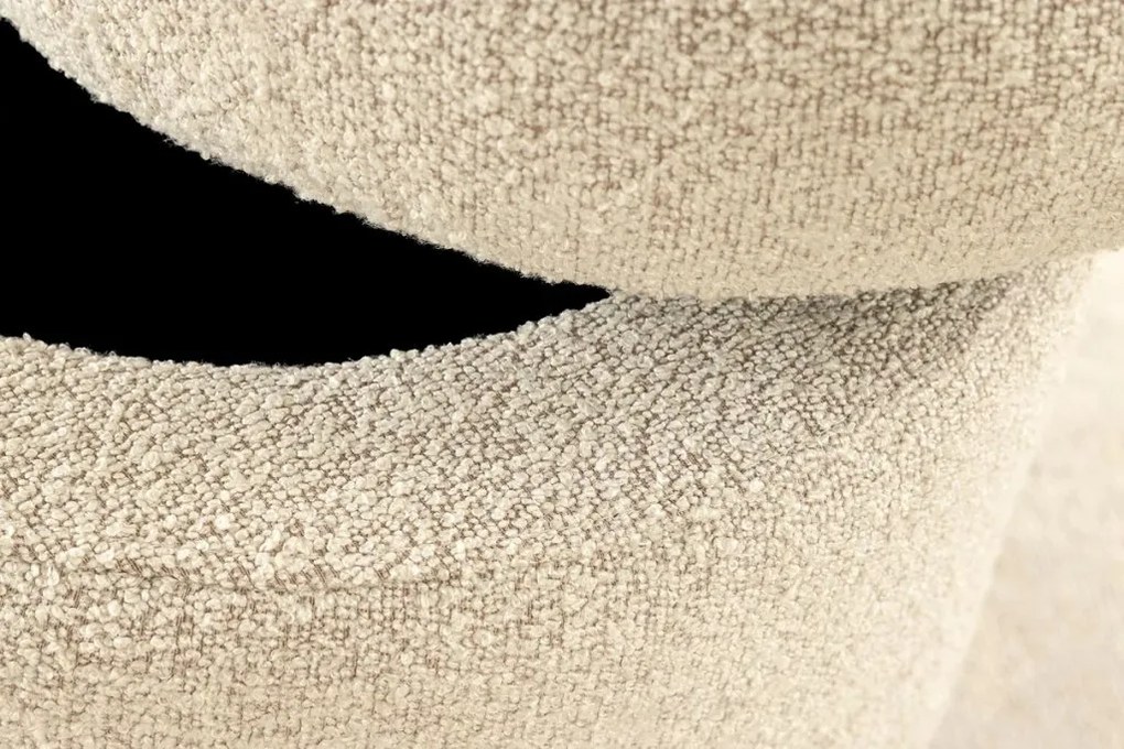 Taburete cu spatiu de depozitare, Tesatura boucle taupe, VOQUE 50cm